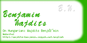 benjamin wajdits business card